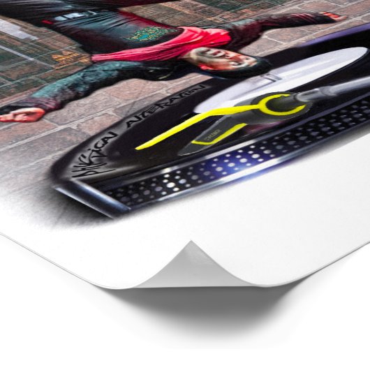 Printfreier Breakdancer Poster (Ecke)