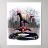 Printfreier Breakdancer Poster (Vorne)