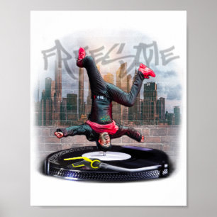 Printfreier Breakdancer Poster