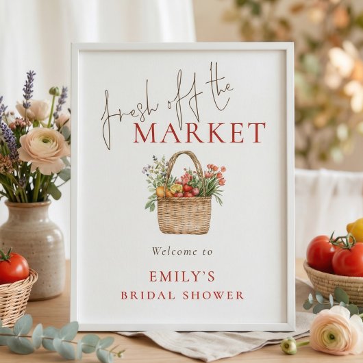 Printfresh off Market Welcome Brautparty Poster
