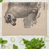 Printjarling Cotswold Schafe aus dem 19. Jahrhunde Handtuch (Gefaltet)