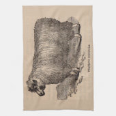 Printjarling Cotswold Schafe aus dem 19. Jahrhunde Handtuch (Vertikal)
