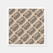 Printjarling Cotswold Schafe aus dem 19. Jahrhunde Serviette (Vorderseite)
