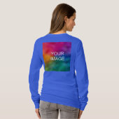 Printmedien für Front- und Back-Design T-Shirt (Schwarz voll)