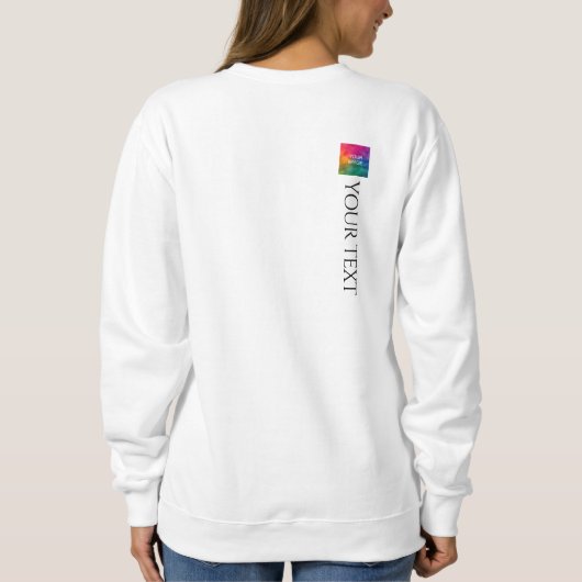 Printmedien im Hintergrund - Moderne elegante Vorl Sweatshirt (Rückseite)