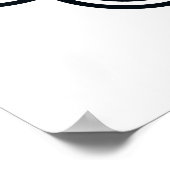 Printmedien mit paralleler Linien - Schwarz und We Poster (Ecke)