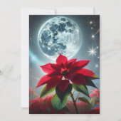Printmoonlight Poinsettia Scrapbook Paper Einladung (Vorderseite)