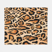 Printmuster der Watercolor-Cheetah Fleecedecke (Vorderseite (Horizontal))