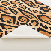 Printmuster der Watercolor-Cheetah Sherpadecke (3/4)