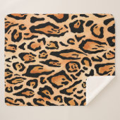 Printmuster der Watercolor-Cheetah Sherpadecke (Vorderseite (Horizontal))