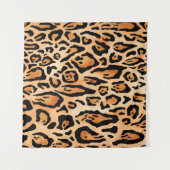 Printmuster der Watercolor-Cheetah Wandteppich (Vorderseite (Horizontal))