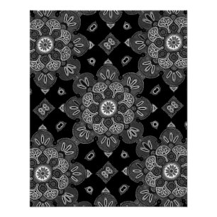 Printposter mit Medallion-Design Poster