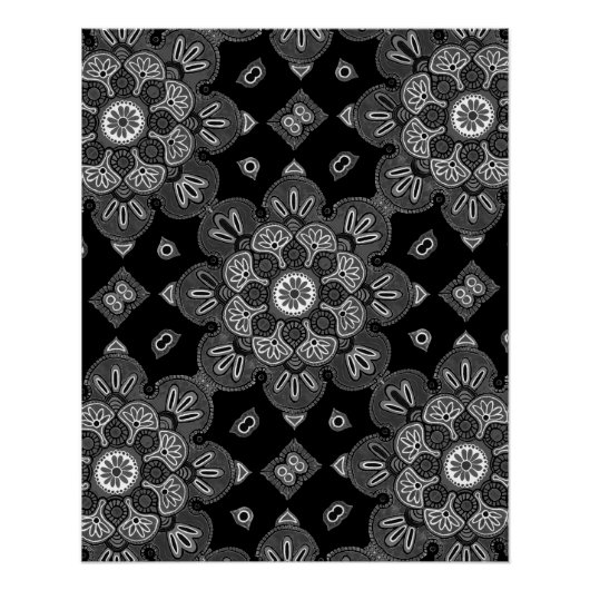 Printposter mit Medallion-Design Poster (Vorderseite)