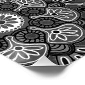 Printposter mit Medallion-Design Poster (Ecke)