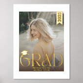 Prints für moderne Hut-Foto-Schulabgänger Foliendrucke (Vorderseite)