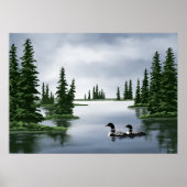 Prints von Common Loon Art Poster (Vorne)