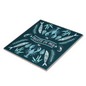 Prints von Meeresfrüchten Art Deco Fliese (Seite)