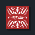 Prints von Meeresfrüchten Art Deco Leinwanddruck<br><div class="desc">Copyright HGIFY Store...  Alle Rechte vorbehalten. Weitere Farben finden Sie in unserem Phantastischen Shop.</div>