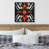Prints von Meeresfrüchten Art Deco Leinwanddruck (Insitu (Schlafzimmer))