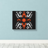 Prints von Meeresfrüchten Art Deco Leinwanddruck (Insitu (Holzboden))