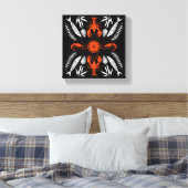 Prints von Meeresfrüchten Art Deco Leinwanddruck (Insitu (Schlafzimmer))