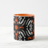 Prints von Meeresfrüchten Art Deco Tasse (Zentrum)