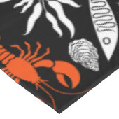 Prints von Meeresfrüchten Art Deco Tischdecke (Schrägansicht)