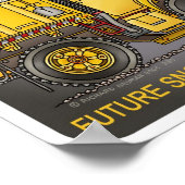 Printwerbung für das künftige Schneepulver Poster (Ecke)