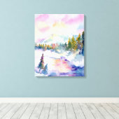 Printwerbung für den Schneeberg Leinwanddruck (Insitu (Holzboden))