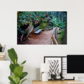 Printwerbung für den Waldweg Poster (Heimbüro)