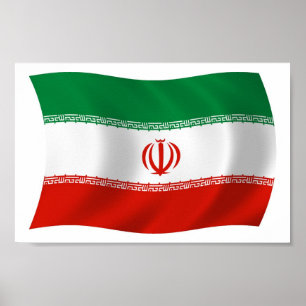 Printwerbung für Iran-Flaggen Poster