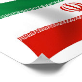 Printwerbung für Iran-Flaggen Poster (Ecke)
