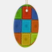 Printwerbung für karierte Strudel Keramikornament (Rechts)