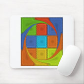 Printwerbung für karierte Strudel Mousepad (Mit Mouse)