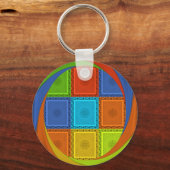 Printwerbung für karierte Strudel Schlüsselanhänger (Vorderseite)