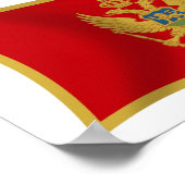Printwerbung für Montenegro Flaggen Poster (Ecke)
