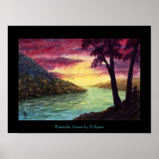 Printwerbung für Sonnenuntergänge Poster