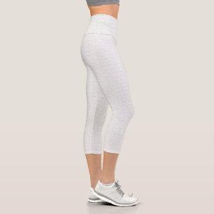 Printwerbung für weißes Krokodil Capri Leggings