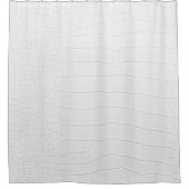 Printwerbung für weißes Krokodil Duschvorhang (Vorderseite)