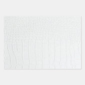 Printwerbung für weißes Krokodil Geschenkpapier Set (Vorderseite)