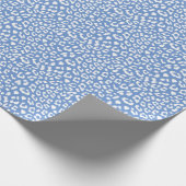 Printwerbung in französisch-blau-weiß und weiße Le Geschenkpapier (Ecke)