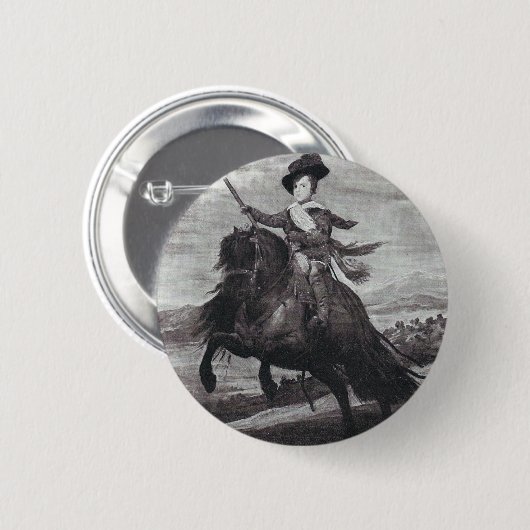 Prinz Balthasar zu Pferd durch Velazque Button (Vorne & Hinten)