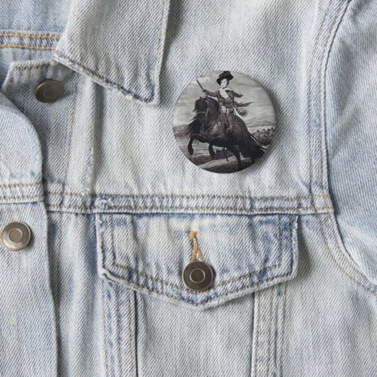 Prinz Balthasar zu Pferd durch Velazque Button (Beispiel)