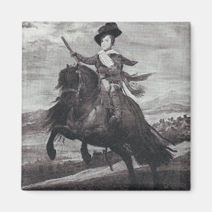 Prinz Balthasar zu Pferd von Velazque Magnet