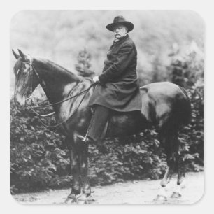 Prinz Bismarck in Friedrichsruh, 1890 Quadratischer Aufkleber