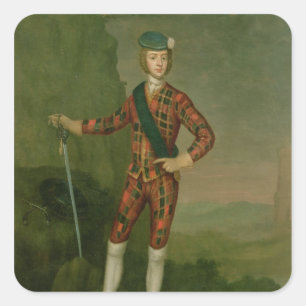Prinz Charles Edward Stuart Quadratischer Aufkleber