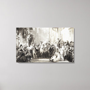 Prinz Charles Edward und die Hochländer Leinwanddruck