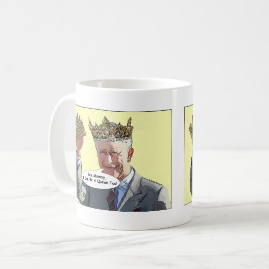 Prinz Charles In Drag Mug Kaffeetasse (Vorderseite Links)