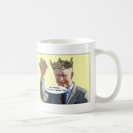 Prinz Charles In Drag Mug Kaffeetasse (Rechts)