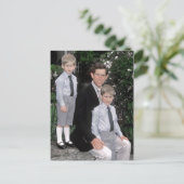 Prinz Charles mit jungen Söhnen Postkarte (Stehend Vorderseite)